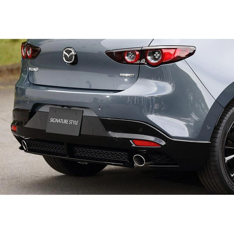 Aero Kit [SIGNATURE STYLE]: Rear Under Spoiler (Brilliant Black) | Mazda3 Hatchback (2019-2026) - Image 11