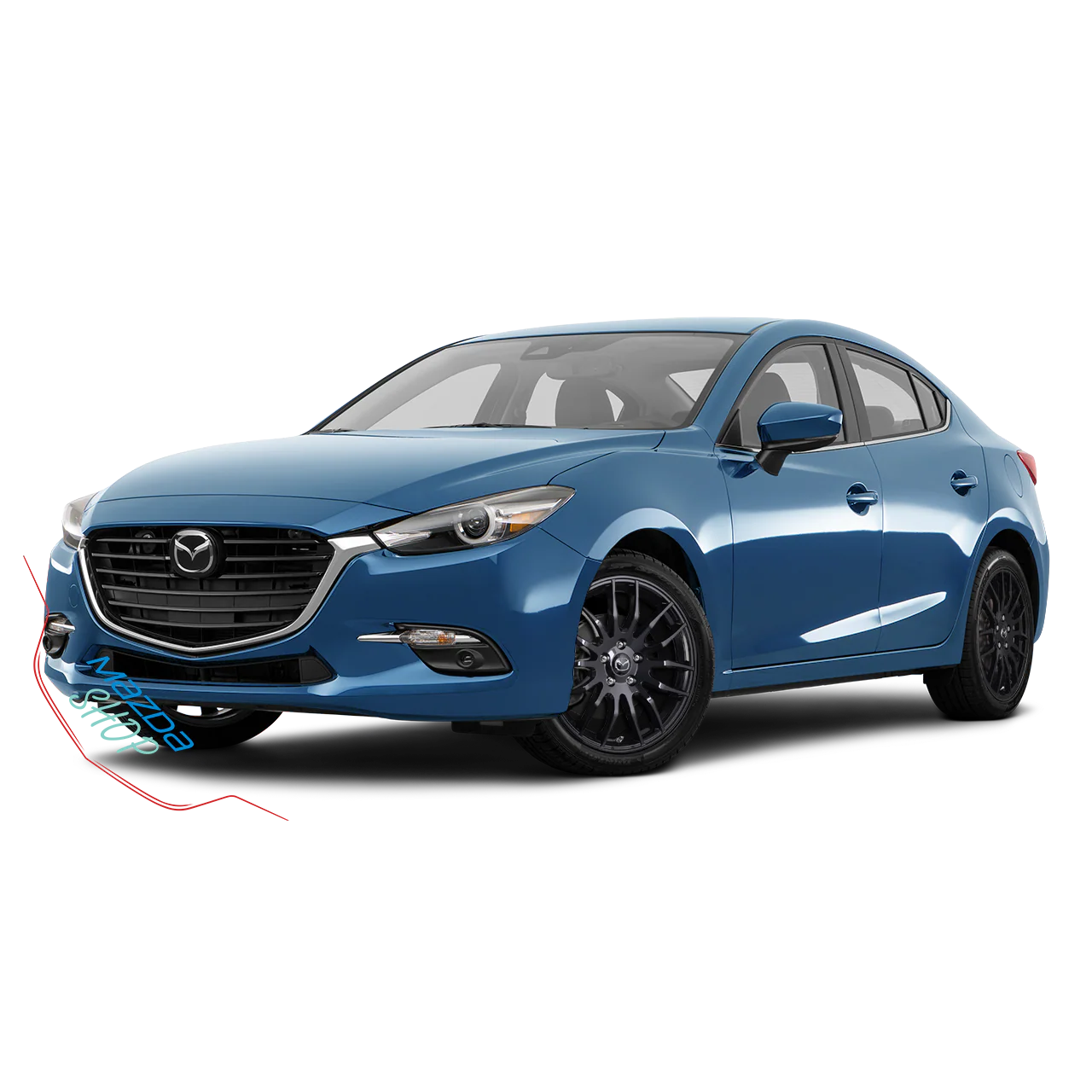 Mazda M002 Alloy Rims (Gloss Black) — 16", 17", 18" | Full Set of Four [BLEMISHED] - Image 9