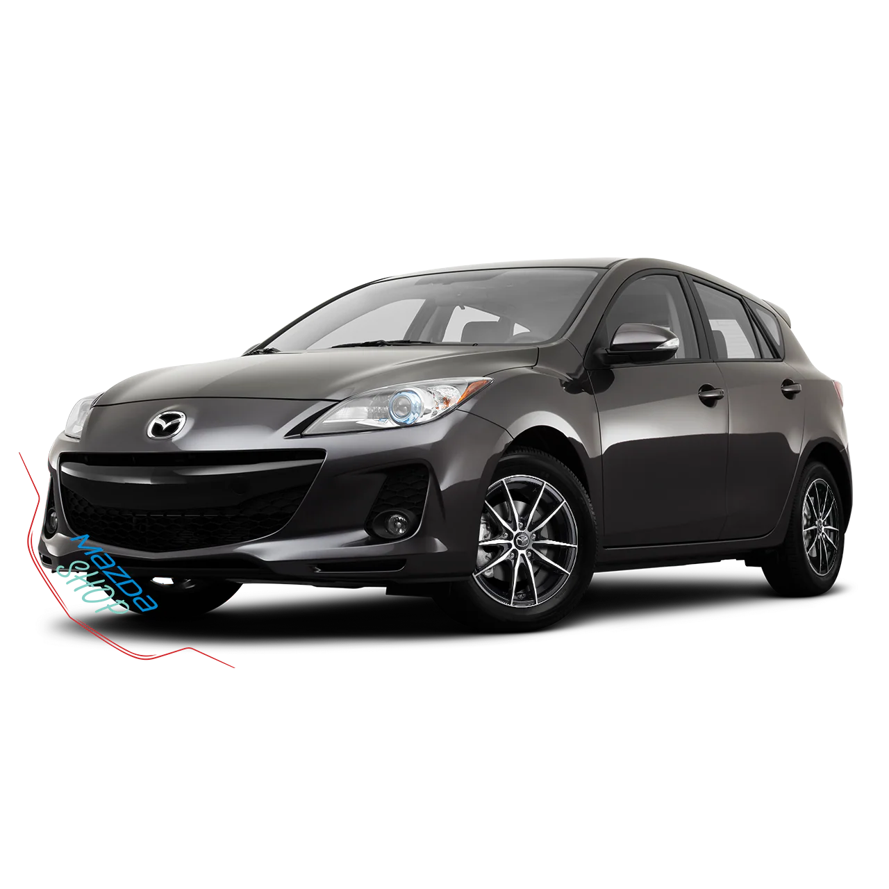 Mazda M010 Alloy Rims (Gloss Black with Machined Face) — 17" | Full Set of Four [BLEMISHED] - Image 5