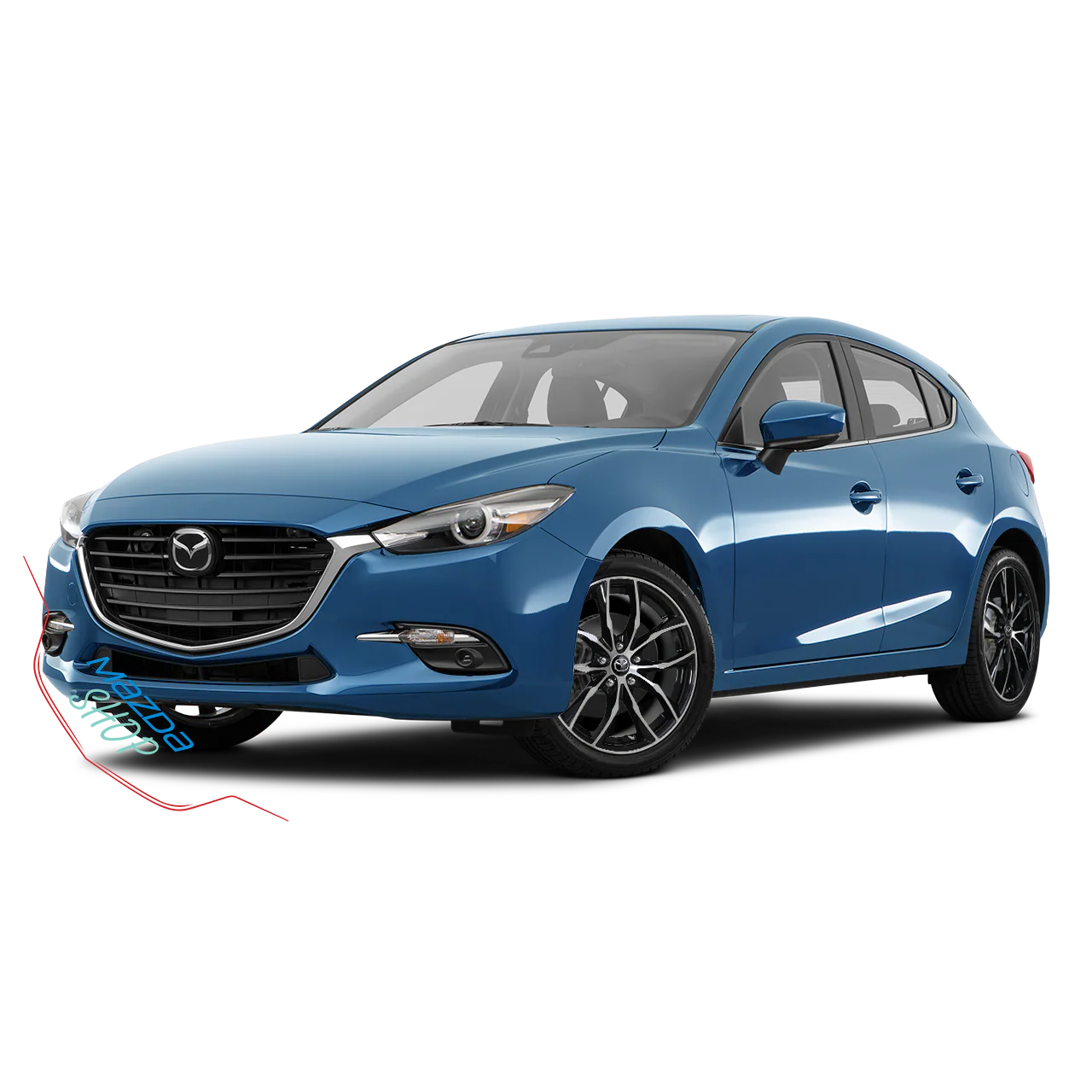 Mazda M011 Alloy Wheel (Gloss Black & Machined Face) — 16", 17", 18", 19" | Full Set of Four [BLEMISHED] - Image 9